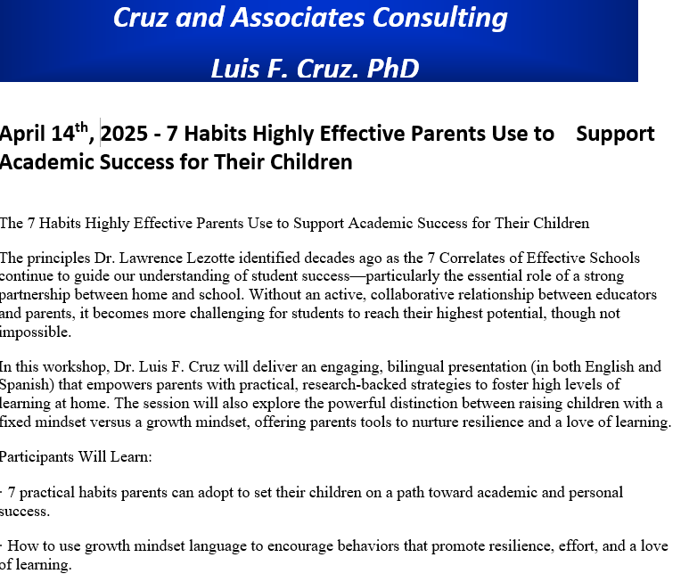  Madison Parent Training on April 14th 8:30 am and 2:30 pm Hybrid
